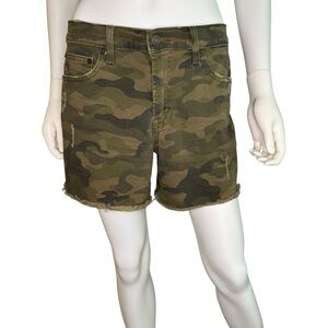 GAP Camo Distressed Shorts